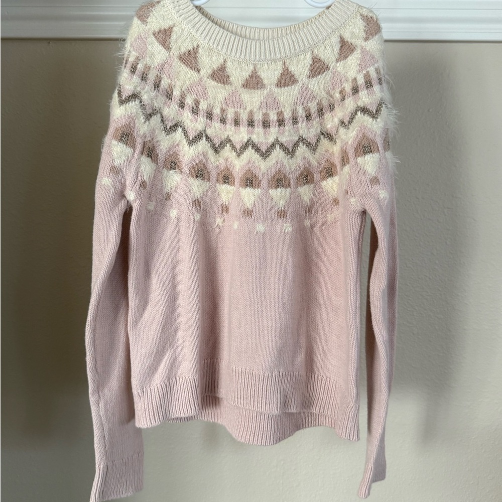 Girls Gap Kids Pink Patterned Sweater